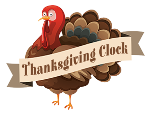 The Thanksgiving Clock Turkey
